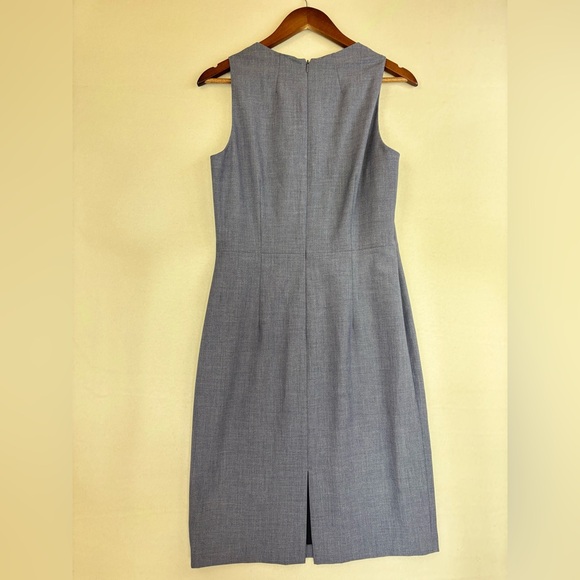 ALEX MARIE Sheath NEW Dress Blue Gray Short Square Neck Sleeveless Office Size 6 - Picture 11 of 15